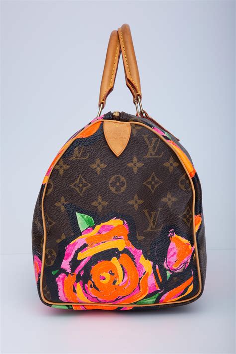 LOUIS VUITTON Monogram Roses Speedy 30